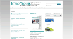Desktop Screenshot of estrichtechnik.de
