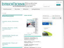 Tablet Screenshot of estrichtechnik.de